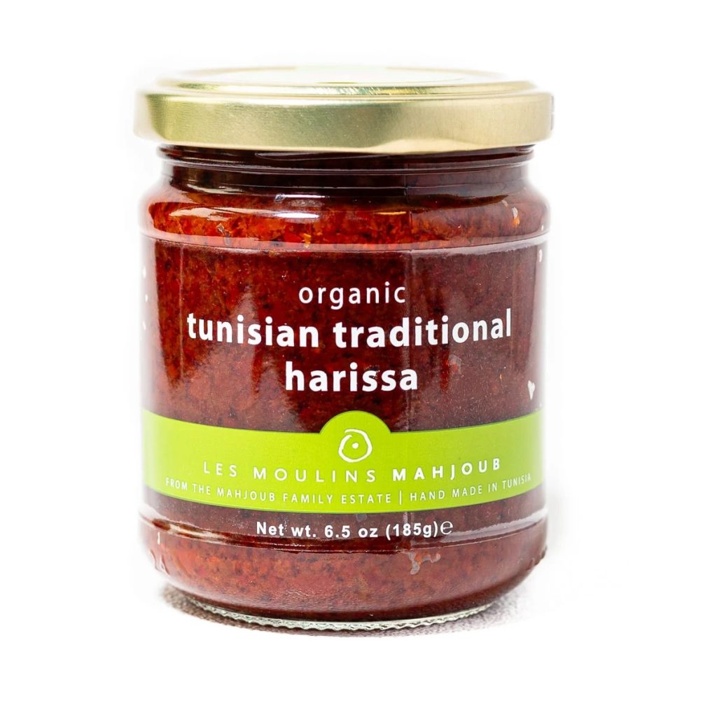 a jar of organic Tunisian harissa